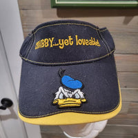 Disney World Donald Duck Crabby Yet Loveable Sun Visor Hat Magic Kingdom