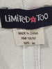 Limited Too Rare Gray Red Striped Girls Fedora Hat Size ML RN#105797