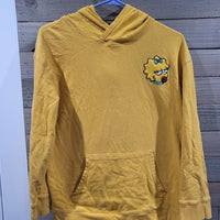 Old Navy Popsugar Girls XL Mustard Yellow The Simpson's Maggie Hoodie Sweatshirt