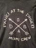 RARE Panic! At The Disco Miami Crew SMALL Black T-Shirt Music Band Event