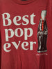 Coca Cola Best Pop Ever Red Adult Large T-Shirt Coke Memorabilia