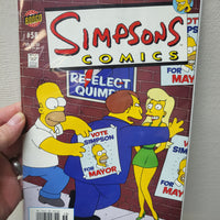 Simpsons Comics #58 (2001) 1st Print - Bongo - Vote Homer Simpson VF+ Comicbook