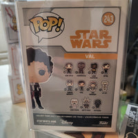 Funko Pop Solo: Star Wars Story #243 Val Bobblehead Action Figure Protective Case