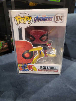 Funko Pop Avengers Endgame #574 Iron Spider In Protective Case Spiderman
