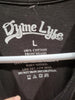 Dyme Lyfe University Of Miami Turnover Chain Design LARGE Black T-Shirt
