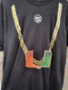 Dyme Lyfe University Of Miami Turnover Chain Design LARGE Black T-Shirt