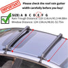 Car Roof Rack System JEGS 18 Cubic Foot Carrier with Crossbars and Cargo Net - LOCAL PICKUP