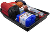 Car Roof Rack System JEGS 18 Cubic Foot Carrier with Crossbars and Cargo Net - LOCAL PICKUP