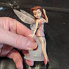 Walt Disney Tinkerbell Fairies Cake Topper - Rosetta w/Translucent Base & Wings