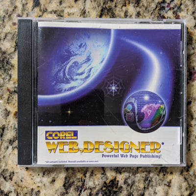 Corel Web.Designer 1996 Windows CD-Rom Software Web Page Publishing