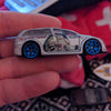 2002 Hot Wheels Audacious Yugioh Yu-Gi-Oh Summoned Skull Blue Wheels Car