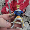 2000 Papo Blue & Silver Chainmail Knight (Missing Shield) Action Figure Toy Medieval