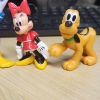 Walt Disney PVC Figures Set of 6 - Minnie Mouse, Daisy & Donald Duck, Goofy & 2 Pluto Toys