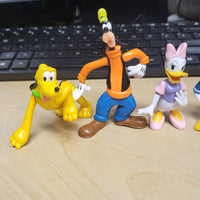 Walt Disney PVC Figures Set of 6 - Minnie Mouse, Daisy & Donald Duck, Goofy & 2 Pluto Toys