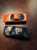 Unbranded Made In China Set of 2 Race Cars Orange & Black Power #12 Cars