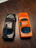 Unbranded Made In China Set of 2 Race Cars Orange & Black Power #12 Cars