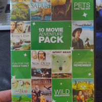 10 Movie Adventure Pack DVD - Jungle Book Safari Spirit Bear and More