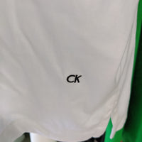 Calvin Klein XXL Men's White 2 Button Polo Shirt
