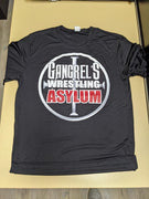 GWA Gangrel Wrestling Asylum SMALL NEW Performance 100% Polyester Black Tee-Shirt