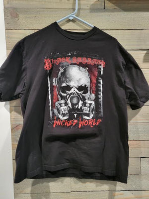 Black Sabbath Wicked World Double Stitching Black XL T-Shirt Ozzy