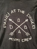 RARE Panic! At The Disco Miami Crew SMALL Black T-Shirt Music Band Event