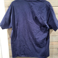 Disney Parks Authentic Gaston's Tavern Large Blue Graphic Short Sleeve T-Shirt
