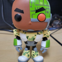 2018 Funko Pop TV #110 Teen Titans Go! Cyborg Loose Vinyl Camo Walmart Variant