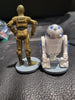 1995 Star Wars Applause Pair of R2-D2 and C3PO Cake Topper Toys