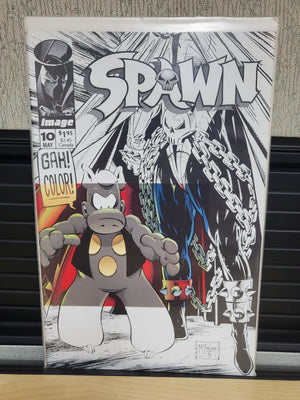 Spawn #10 (1993) Image Comics - Cerebus Cover Todd McFarlane Crossover Comicbook