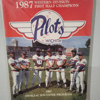 1987 AA Wichita Pilots Baseball Souvenir Program -Roberto & Sandy Alomar Jr. Minor Leagues
