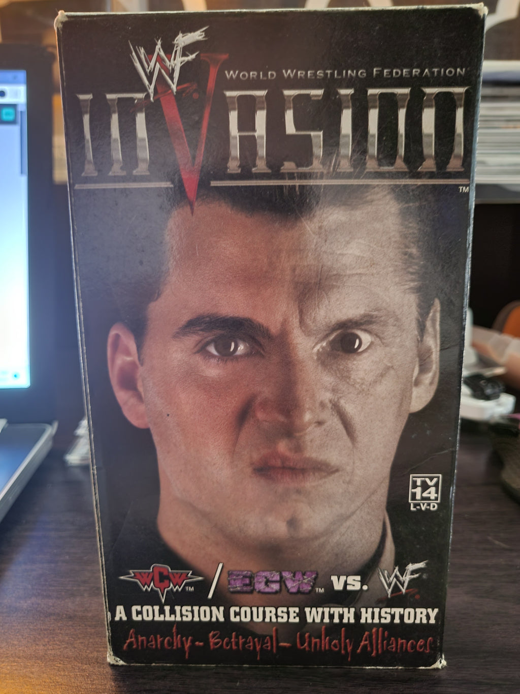 WWF Invasion 2001 Official VHS Wrestling Tape - WCW/ECW Vs. WWF WWE