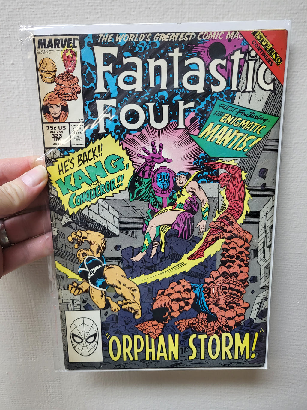 Fantastic Four #323 (1989) Kang & Mantis Appearances - Marvel Comics F/VF
