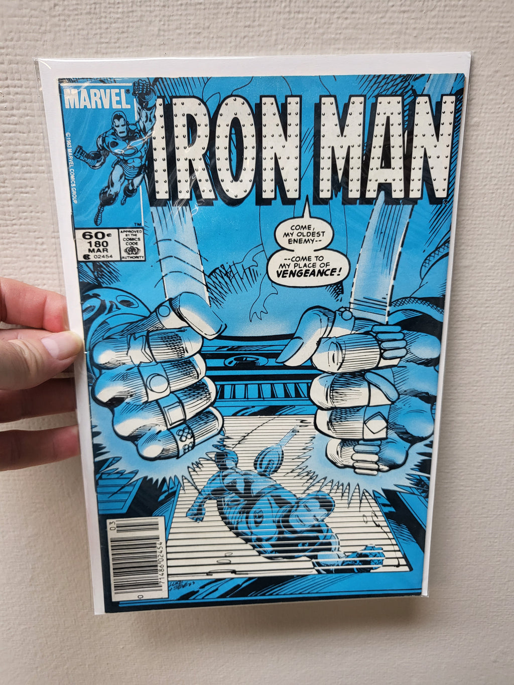 Iron Man #180 (1984) Newsstand Edition - Mandarin & Radioactive Man - Marvel Comics