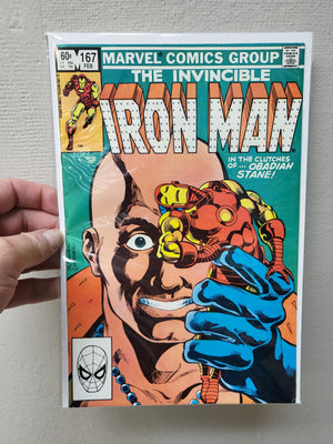 Iron Man #167 (1983) Obadiah Stane - Marvel Comics Direct Edition - Dark Crystal Advertising