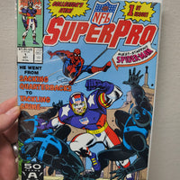 NFL Superpro #1 (1991) Marvel Comics - Featuring Spiderman 1st Collector's Issue