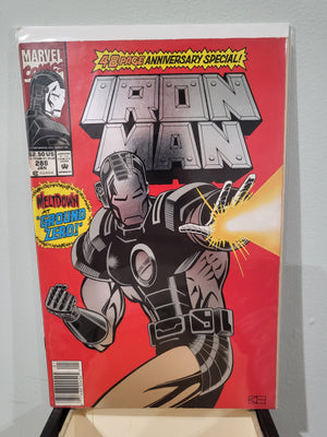 Iron Man #288 (1993) Anniversary Foil Cover Issue - Newsstand Edition Atom Smasher App