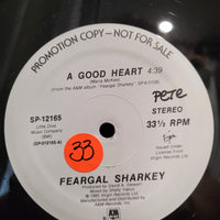 Feargal Sharkey A Good Heart PROMO 1985 UK Pressing Electronic Dance Music Record