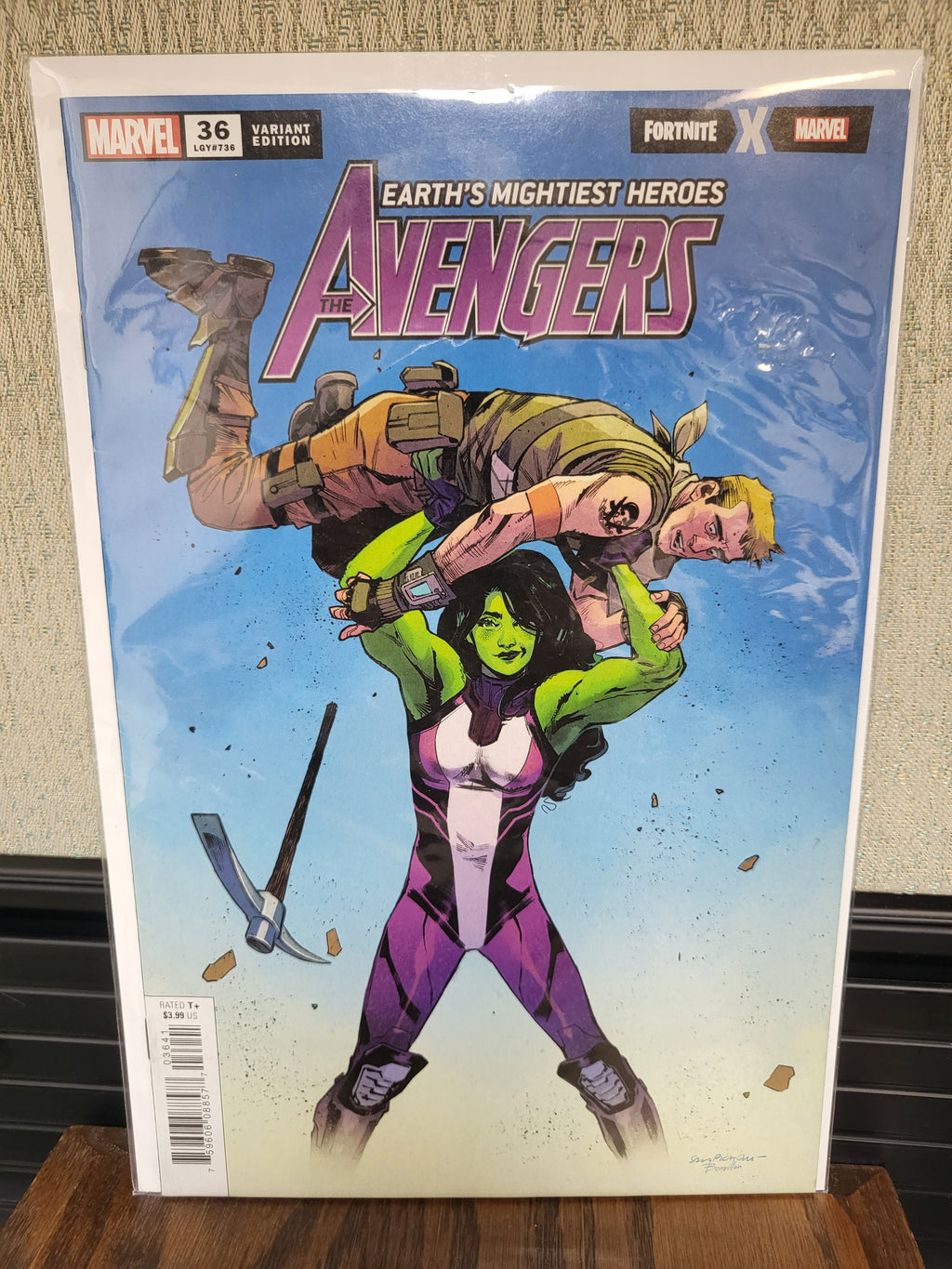Avengers #36 (LGY 736) 2020 - Black Panther vs. Moon Knight - Fortnite Variant Cover Comic