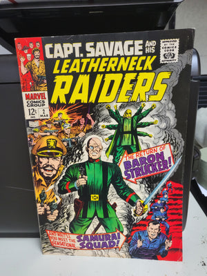 Captain Savage and His Leatherneck Raiders #2 (1968) Strong Mid-Grade Silver Age Comic