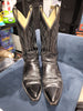 Sendra Black Cowboy Decorative Boots #2605 Size 8.5 Handmade in Spain