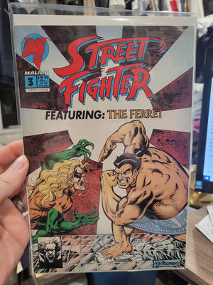 Street Fighter #3 (1993) Malibu Comics - Final Volume 1 Issue - With the Ferret