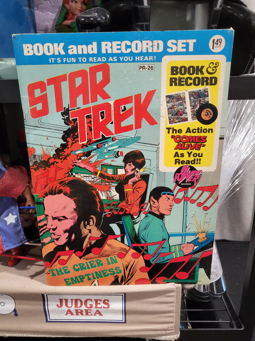 Star Trek: The Crier In Emptiness (1975) Book and Record Set PR-26 Power Records