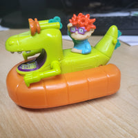 1998 Viacom Nickelodeon Rugrats Chuckie Reptar Mobile Wind-Up Fast Food Burger King Toy