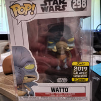 Funko Pop Star Wars #298 Watto 2019 Galactic Convention Exclusive Sealed w/Case