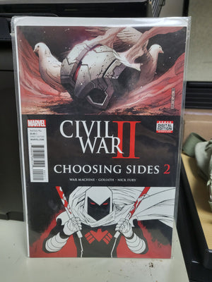 Marvel Civil War II: Choosing Sides #2 Comic (2016) War Machine Goliath Nick Fury