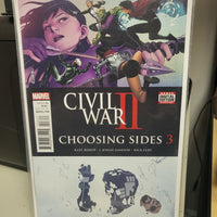 Marvel Civil War II: Choosing Sides #3 Comic (2016) Kate Bishop Nick Fury JJ Jameson