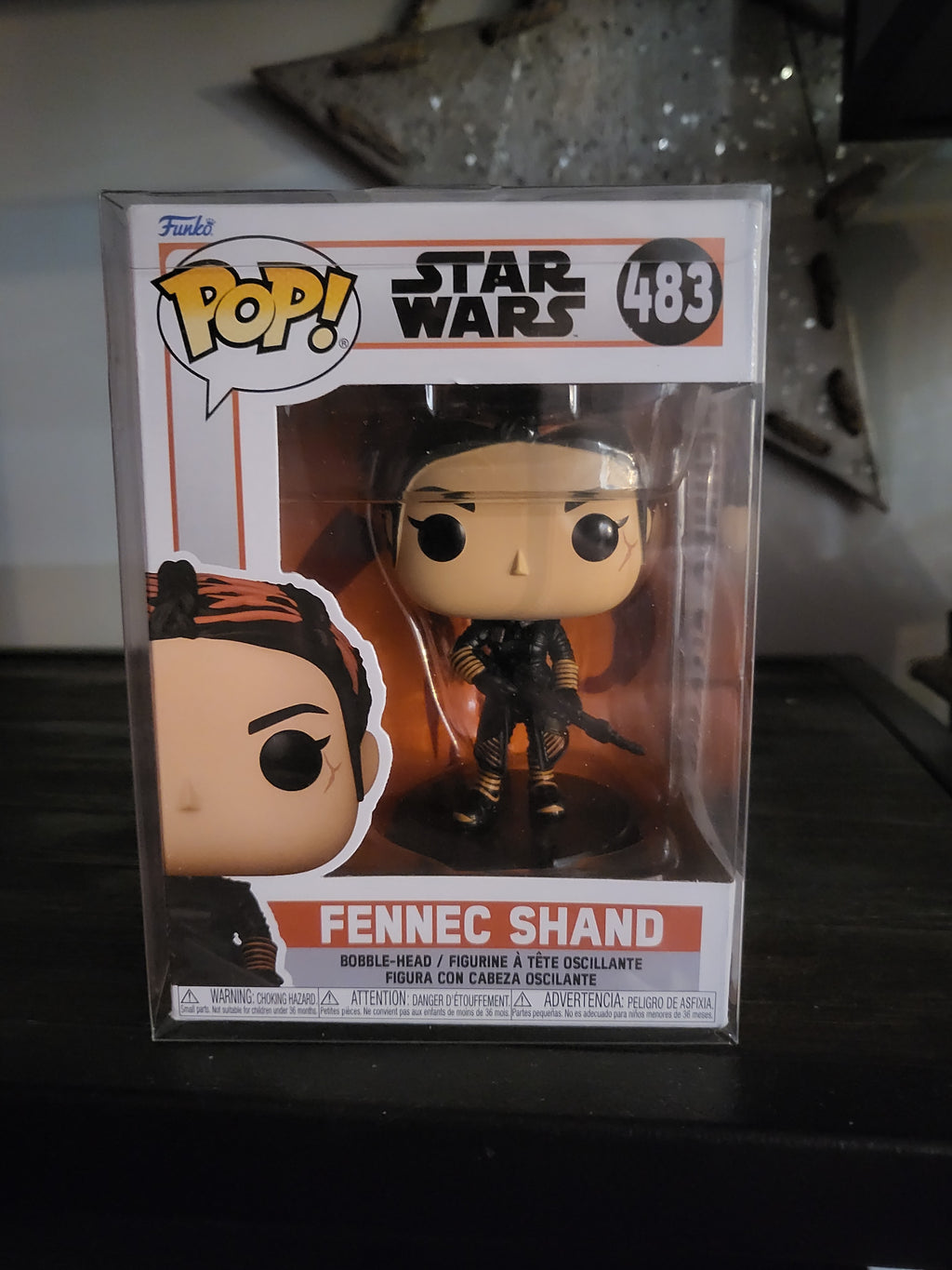 Funko Pop Star Wars Mandalorian #483 Fennec Shand In Protective Case