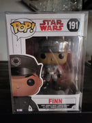 Funko Pop Star Wars VIII The Last Jedi #191 Finn Bobblehead In Protective Case
