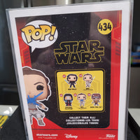 Funko Pop Star Wars Rey #434 Two Lightsabers Version 2021 In Protective Case