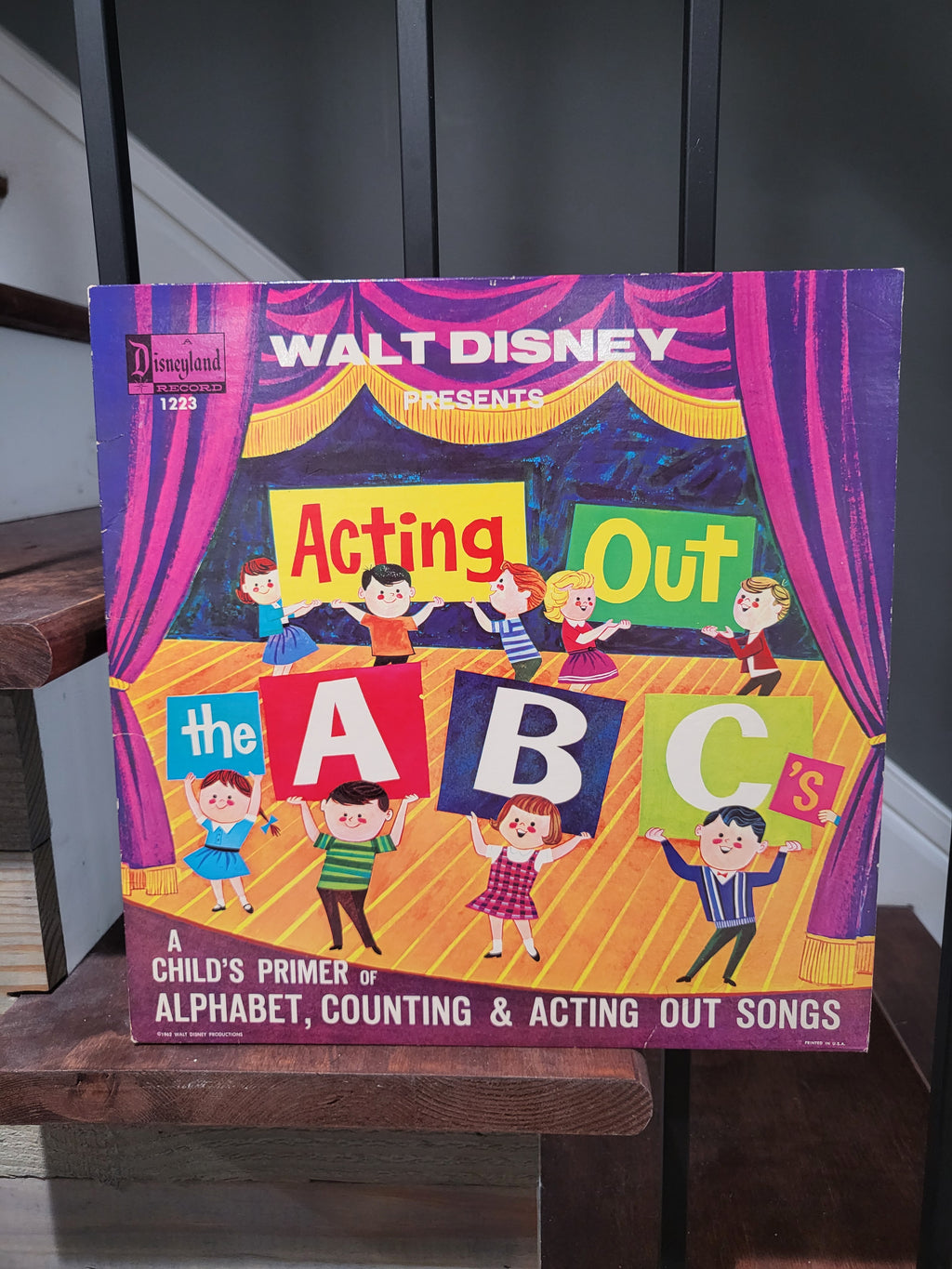 Walt Disney Presents Acting Out The ABC's Disneyland Records 1964 #1223 LP